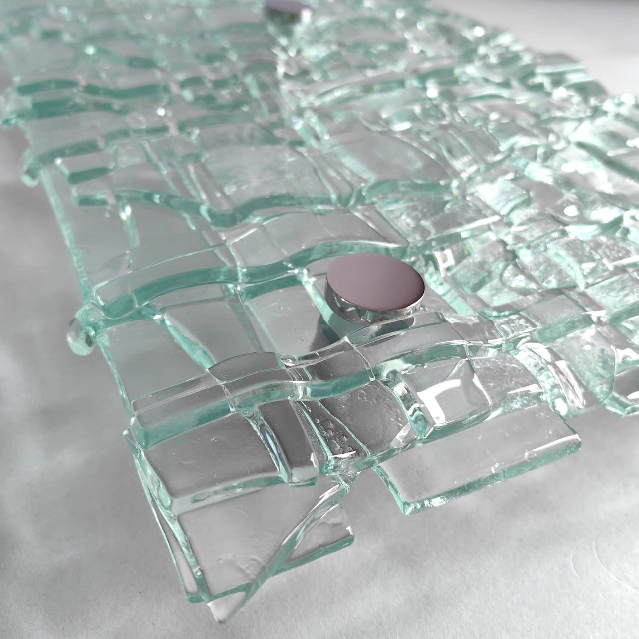 Fused Clear Glass Wall Art Panel. Detailed Glass Wall Panel. Modern Glass Wall Art. Original Glass Art. Artistic Glass Art. Box 5
